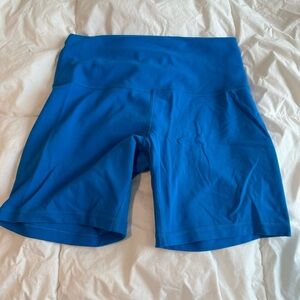 Blue lulu lemon biker shorts size 10